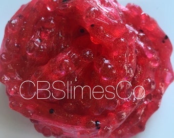 Watermelon Fishbowl Slime, Scented Slime, No Borax Slime!