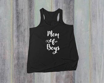 Mom of Boys Tank Top - Mom of Boys Shirt - Boy Mom Tank - Boy Mama Tank Top - Mom Tank - T Shirt - Mom tshirt - Baby Shower Gift
