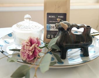 Glazed Ceramic Cow Creamer