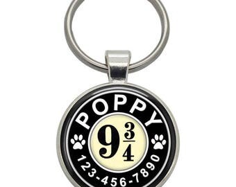 Pet ID Tag - Platform 9 3/4 ( Harry Potter ) - Pet Tags, Dog Tags, Cat Tags, Dog ID Tags, Cat ID Tags