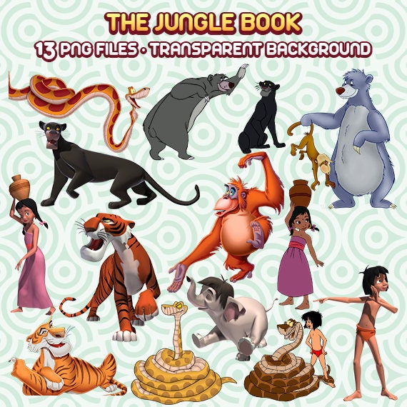 The Jungle Book Clipart Jungle Animal Clipart Monkey PNG