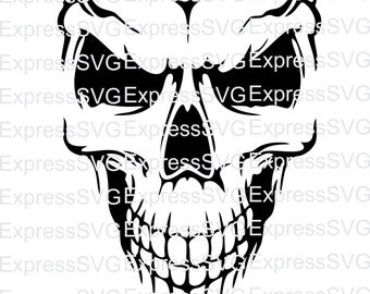 Skull digital file, svg, cdr, eps, png