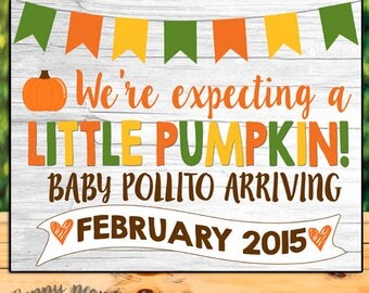 Pumpkin Pregnancy Announcement Chalkboard, Fall Pregnancy Announcement Sign, Fall Baby Announcement, Pumpkin Pregnancy Sign, Little Pumpkin