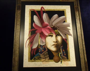 J D Challenger vintage framed print