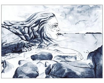 Illustration "Breton coast"