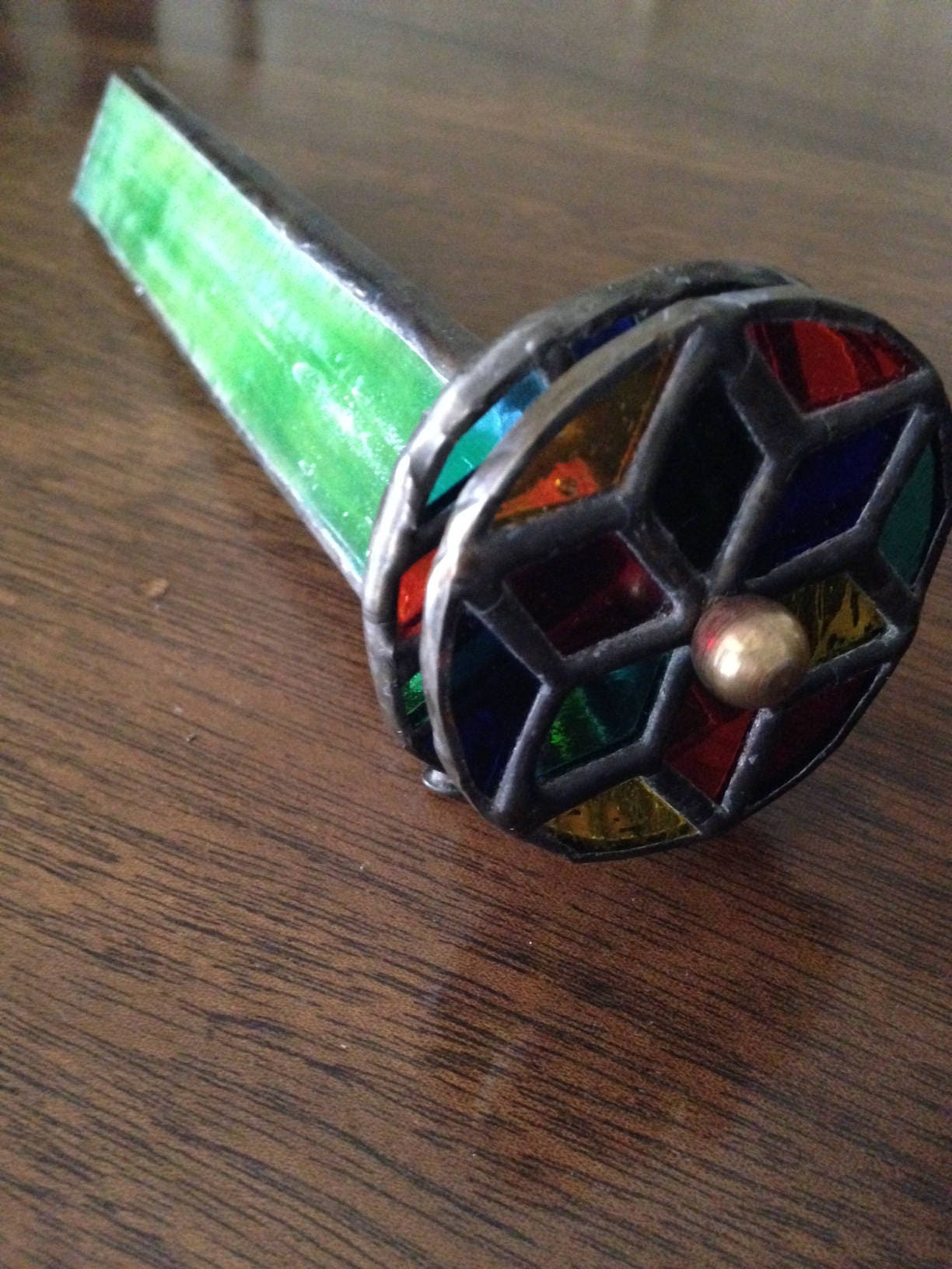 Stained Glass Kaleidoscope with Holder Unique child or adult