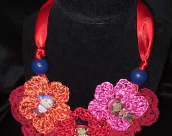 Crochet Girl's Pirate Necklace