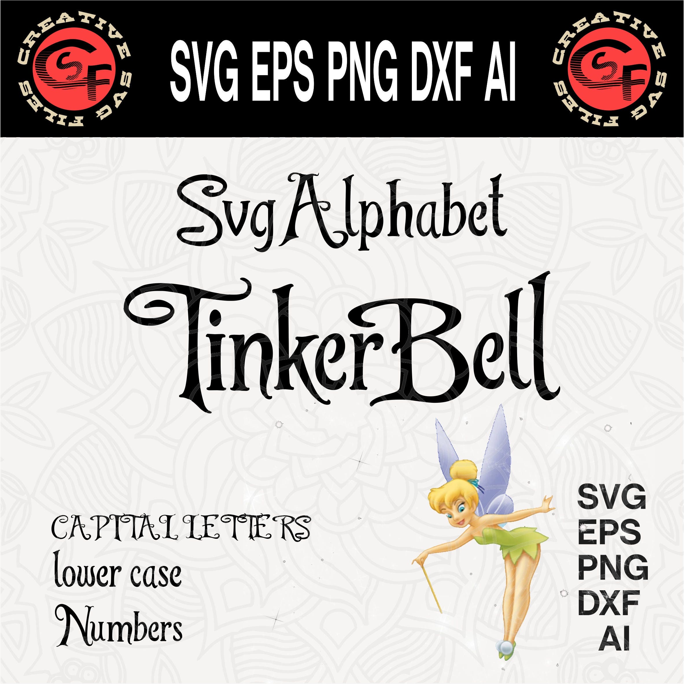 Download Tinkerbell alphabet svg, Svg alphabet, Cricut font svg ...