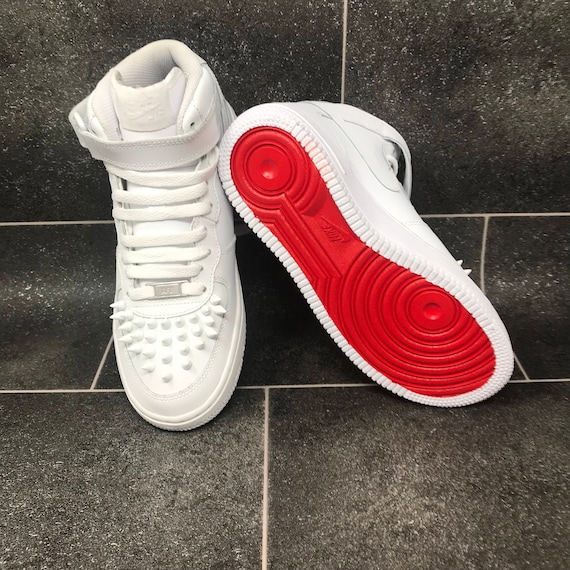 CUSTOM Nike x Louboutin Style Air Force One AF1 Red