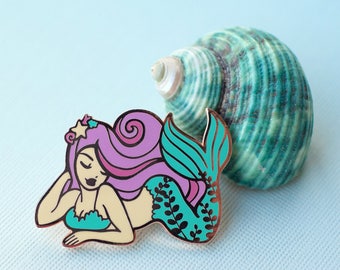 Mermaid Pastel Hard Enamel Lapel Pin