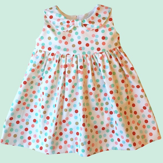 BABY DRESS PATTERN, 3 styles in 1 pattern, so many possibilities, digital sewing pattern, 4 sizes to fit ages 6-24 months, The Alaina Dress