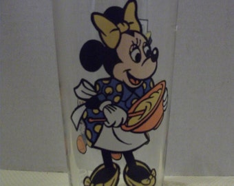 1978 Happy Birthday Mickey Pepsi Collector Series Minnie Mouse Drinking Glass