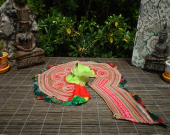 Hmong Textile Vintage Embroidered Collar