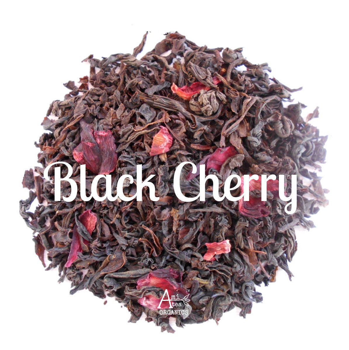 Organic BLACK CHERRY Tea Loose Leaf Hand Blended Sweet