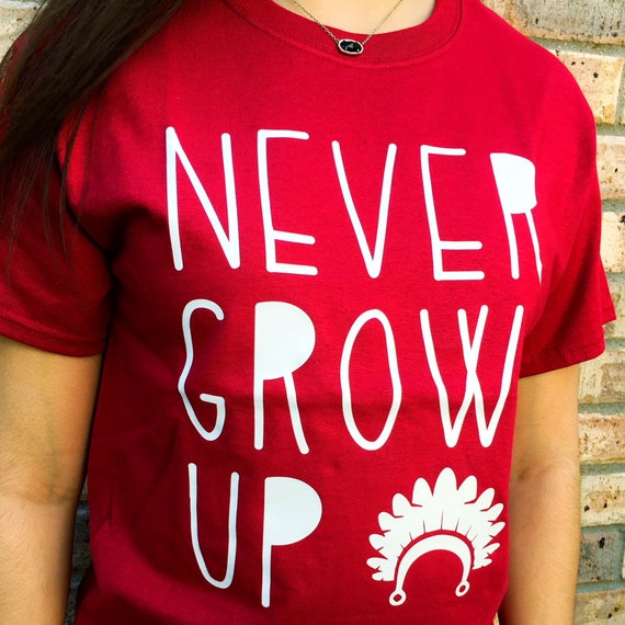 disney never grow up shirt