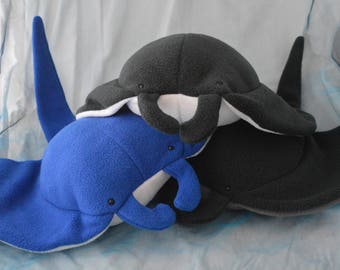 manta ray pillow