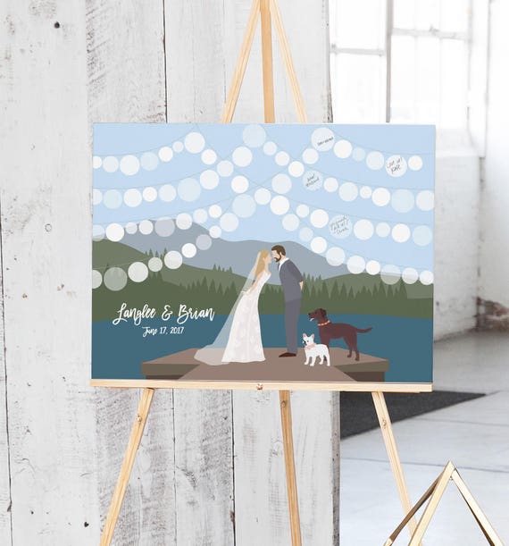 Lake Guest Book Alternative Lake Wedding Guestbook