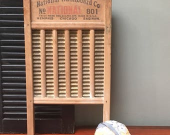 Large Washboard National Washboard Company 801 Primitive Rustic Farmhouse Country Home Cottage Chic, I Ship Globally