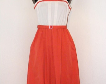 Vintage 1970s Summer dress with matching belt