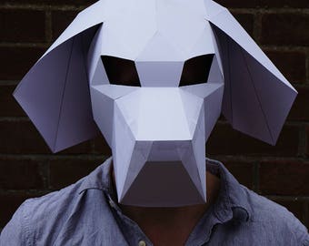 Make you own Beagle Dog Mask - Quick and simple to build with this digital download