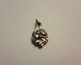Vintage ~ ROSE MIRACULOUS SLIDE ~ Religious Catholic Medal - Sterling ~ 3-Way Rose Slide ~ Very Lovely