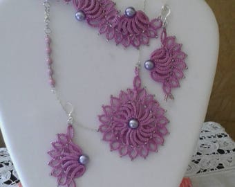 parure in pizzo chiacchierino