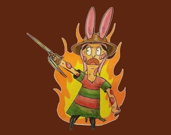 Bobs Burgers "Louise Krueger" 11x11 Print