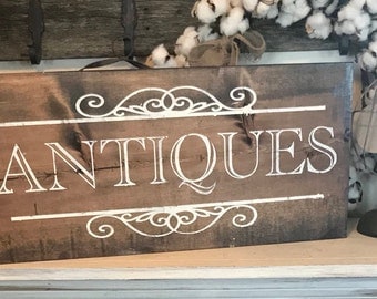 Antiques sign | Etsy