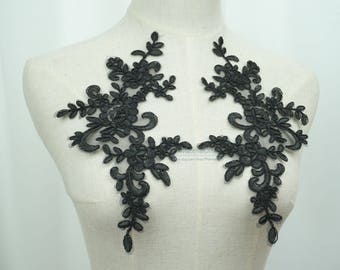lace applique floral collar flower appliques