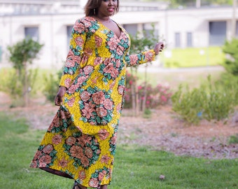 Seyi oversized Ankara Set- Floral main image 1