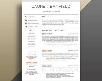 Resume Template Instant Download. Professional Resume Template. CV Template. Professional CV Template. Modern Resume Template. Modern CV.