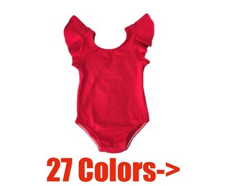 Solid Leotard •(baby leotard, toddler leotard, dance leotard, gymnastics leotard, birthday outfit, girls leotard, ballet leotard,cake smash)