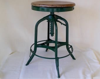 Vintage Industrial Stool, Machine Age