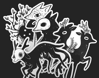 Glossy Coated Vinyl Stickers • 5 Designs • Single or Bundle!