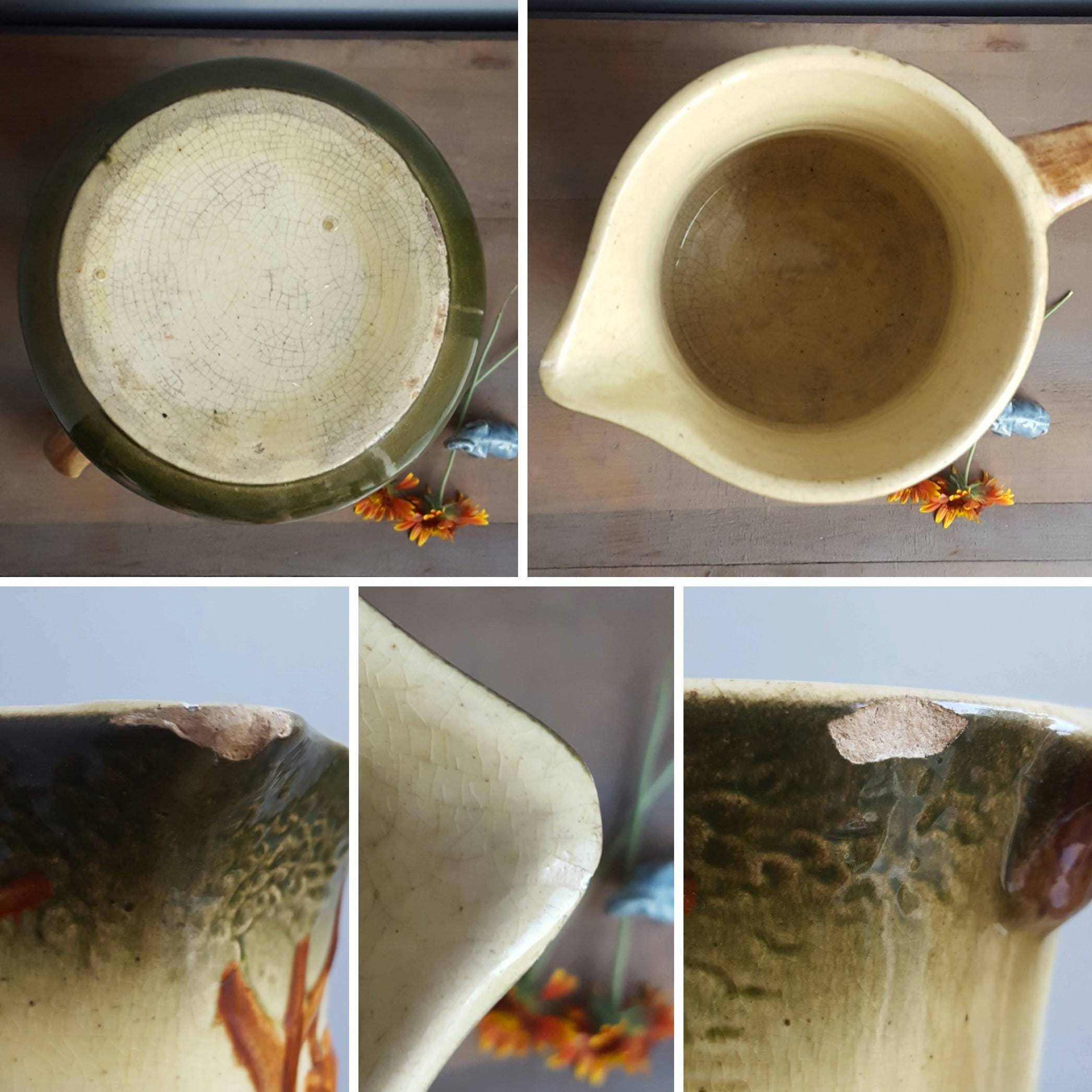 Roseville Pottery Stoneware Cow Pitcher Pre1916 Roseville