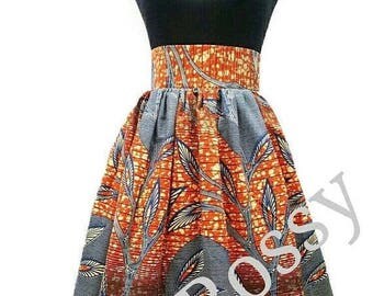ON SALES African clothing,African skirt, African print Midi skirt,Ankara High waist skirt