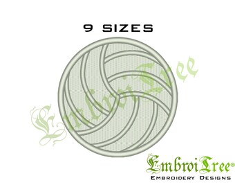 Volleyball Embroidery Design Machine Embroidery Volleyball Ball File Download Fill Design