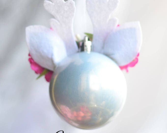 unicorn сhristmas ornament fairytale gift baby unicorn ornament сhristmas ball round unicorn ornament Christmas gift baby's first christmas