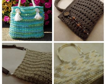 AWESOME DEAL! 4 Crochet Handbag Patterns Digital Download Only
