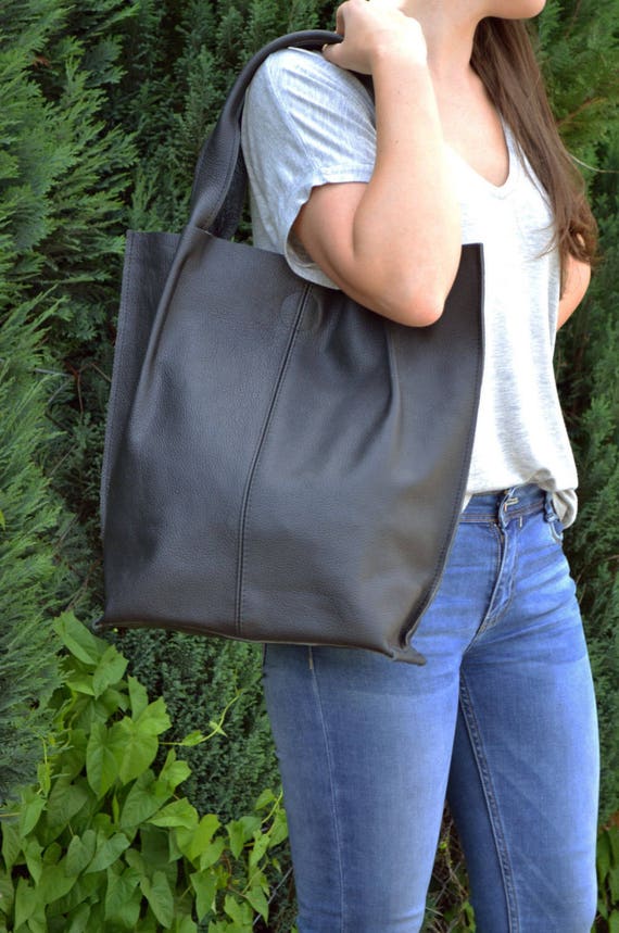 large brown tote purse