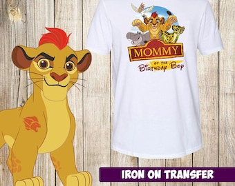 DIGITAL FILE - The Lion Guard Mommy of the Birthday boy, Birthday Iron On Transfer - Birthday Shirt Printable,instant download