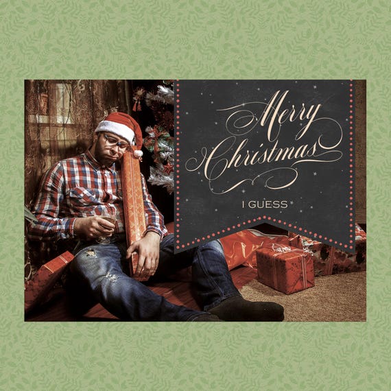 Single Person Christmas Card 