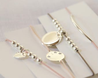Bracelet beads and medal sterling silver