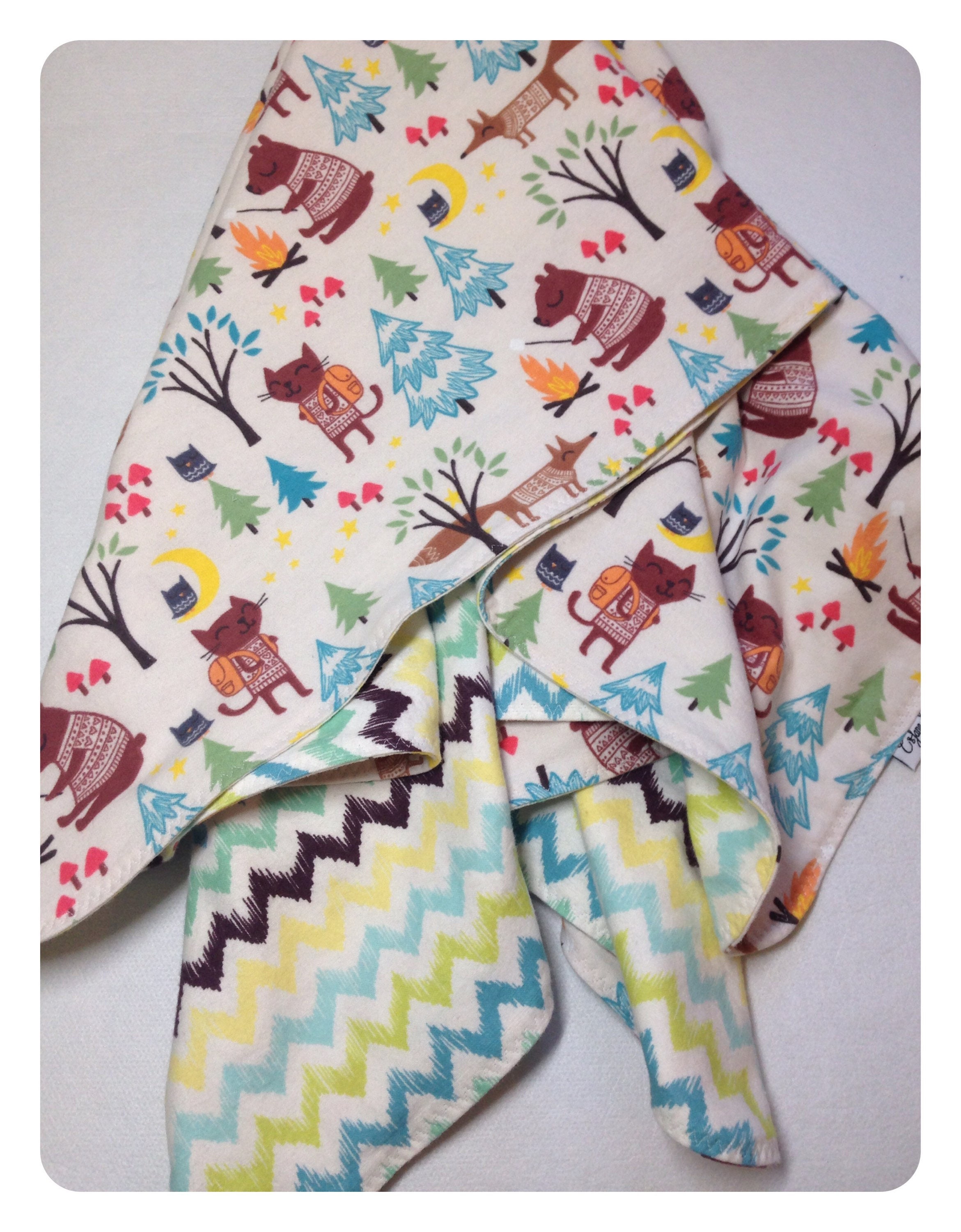 Camping baby blanket receiving blanket flannel blanket