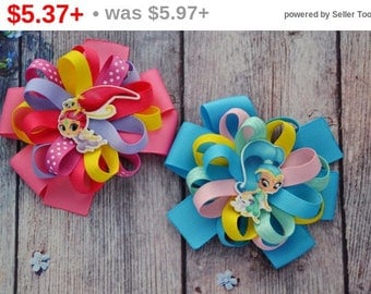 CHRISTMAS SALE Birthday gift for girlfriend Shimmer and Shine party Shimmer and Shine birthday gift for sister Shimmer and Shine hair bow...