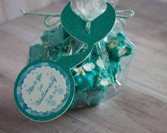 Mermaid Favor Tags, Mermaid Favor, Mermaid DIY kit, Mermaid Birthday Party