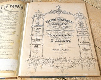 Antique sheet music Etsy