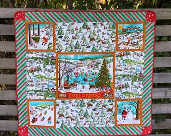 Santa quilt  Etsy