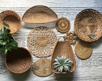 Wall Hanging Baskets wall baskets | etsy Wall Hanging Baskets wall baskets | etsy