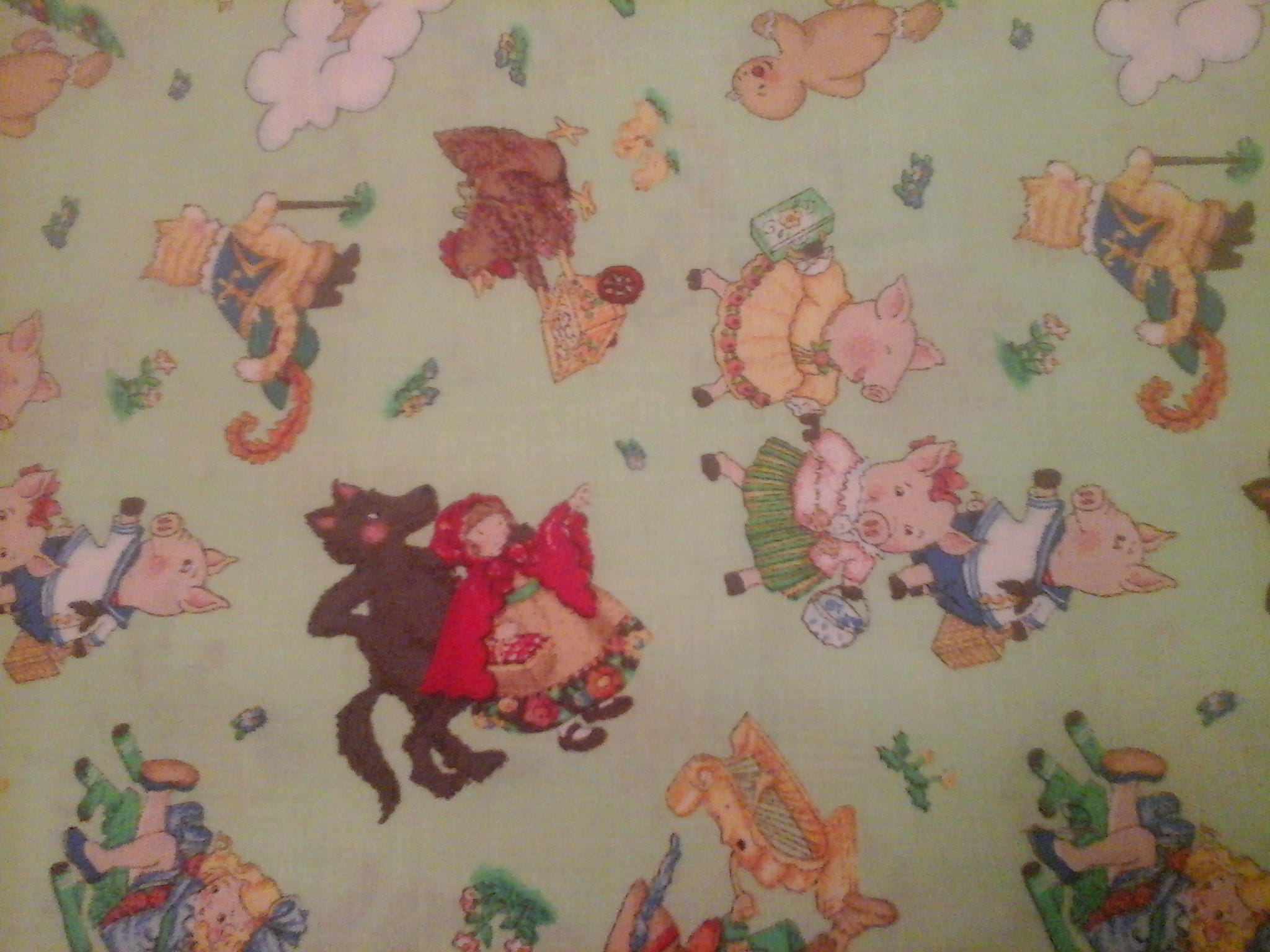 Nursery Rhymes Fabric 1 Yard Cotton